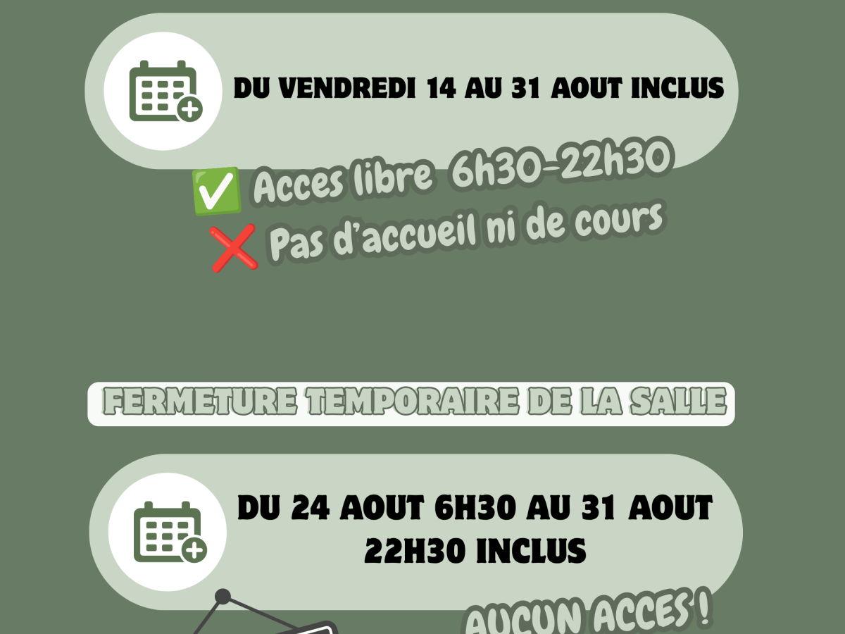 Congés d&rsquo;été